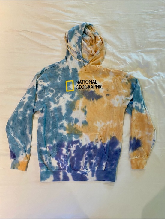 National Geographic Other - National Geographic Multicolor Tie-Dye Hoodie - Blue, Tan, Purple